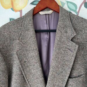 Land's End Men's tan tweed jacket